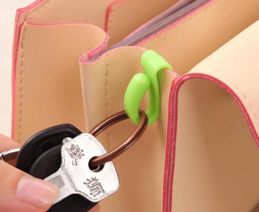 Colorful mini built-in bag clip organizer