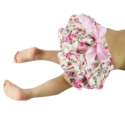 Children's satin lace shorts