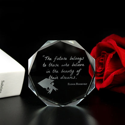 Inner Carved Crystal Paperweight