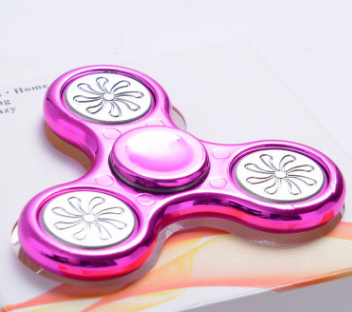 Gold-plated  fingertip gyro decompression toy sequin plastic printing