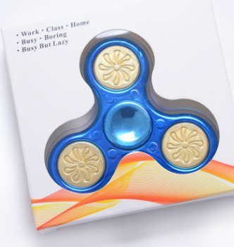 Gold-plated  fingertip gyro decompression toy sequin plastic printing