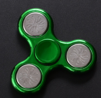 Gold-plated  fingertip gyro decompression toy sequin plastic printing