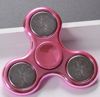 Gold-plated  fingertip gyro decompression toy sequin plastic printing