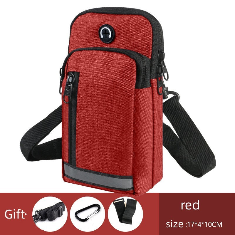 New Mobile Phone Waist Bag Men's Multi-functional Belt 65-inch Vertical Mobile Phone Bag Pannier Bag Shoulder Crossbody Arm Bag Men's And Women's Waist Bag Scooter Bag Waterproof