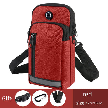 New Mobile Phone Waist Bag Men's Multi-functional Belt 65-inch Vertical Mobile Phone Bag Pannier Bag Shoulder Crossbody Arm Bag Men's And Women's Waist Bag Scooter Bag Waterproof