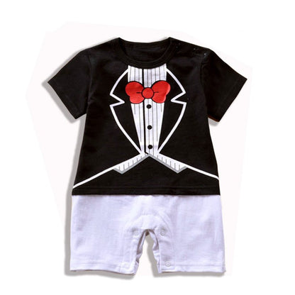 Men's baby onesie gentleman's dress