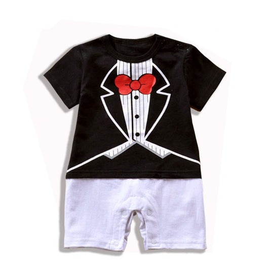 Men's baby onesie gentleman's dress