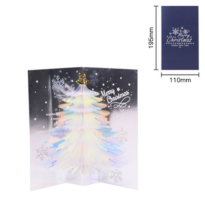 3d Christmas Greeting Card Stereo Christmas Tree Card Creative