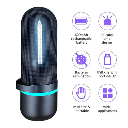 USB rechargeable UV germicidal lamp