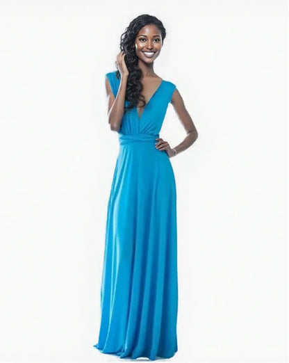 Red Hot Multiway Bandage Maxi | Sexy Backless Club & Party Long Dress | Summer Boho Convertible Infinity Dress
