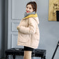 Plus size women's cotton short warm jacket