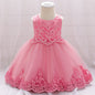 Baby girl one year old net yarn princess dress