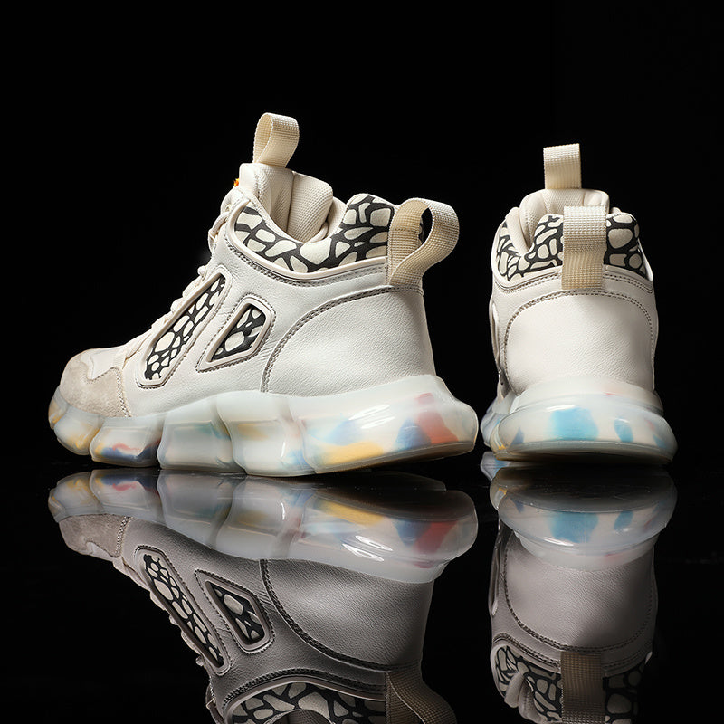High-top luminous shoes
