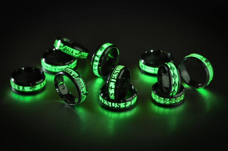 Luminous music five-line music score ring