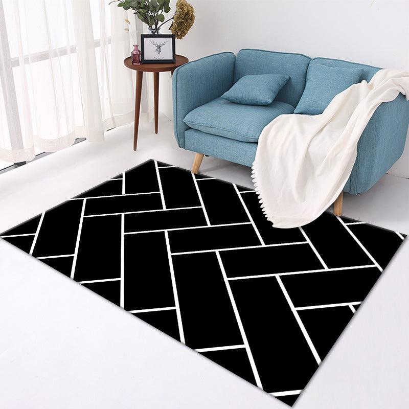 Crystal Velvet Printed Carpet Living Room