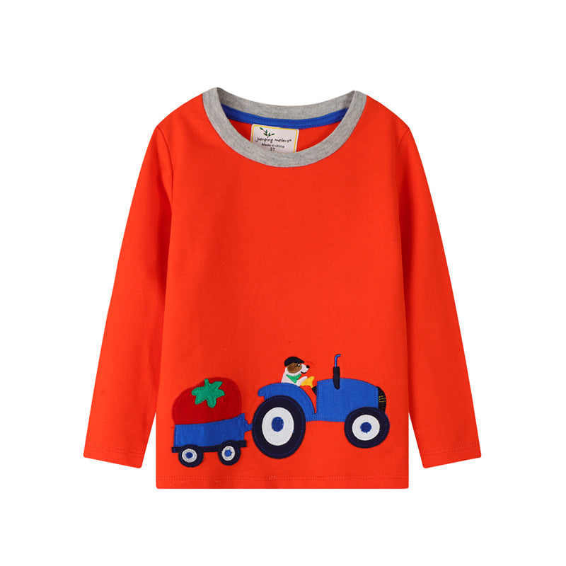 Boys' Stylish Two-piece Pair Of Long-sleeved Trousers