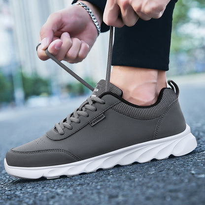 Autumn and Winter Large Leather Sports Shoes
