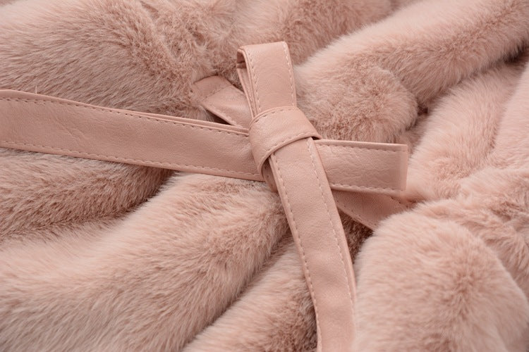 Mink cardigan Princess wool coat