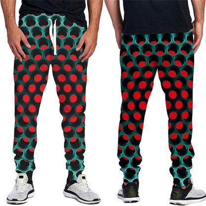 Men's Sports Casual Loose Printed Pants