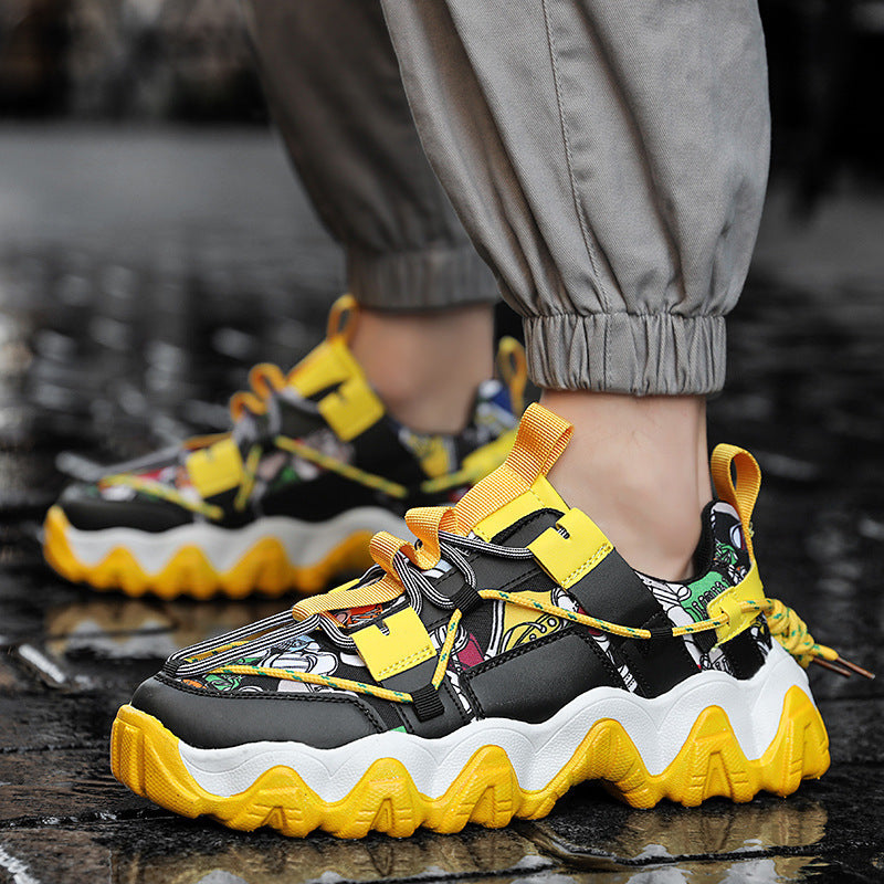 Low - Top Cloth Tie - Up Color Board Shoes For Men