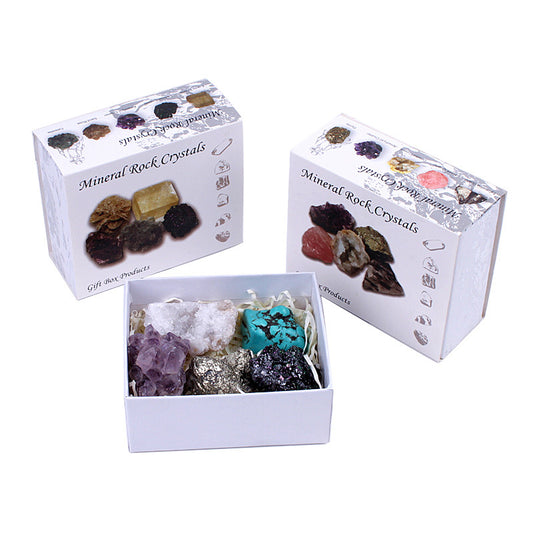 Natural crystal ore mineral gift box