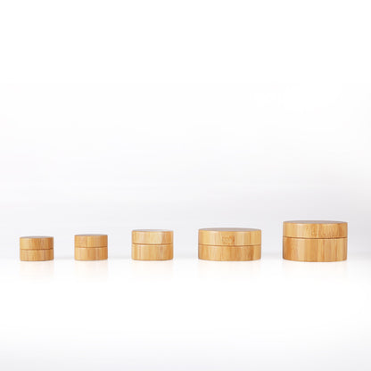 Premium bamboo cream bottle