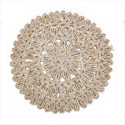 Hand-woven Floral Cushion Dining Table Insulation