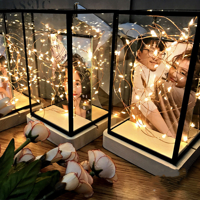 Photo Custom Creative Decoration Night Light Glass House
