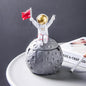Astronaut Ashtray Creative With Lid Anti-flying Smoke Personality Trend