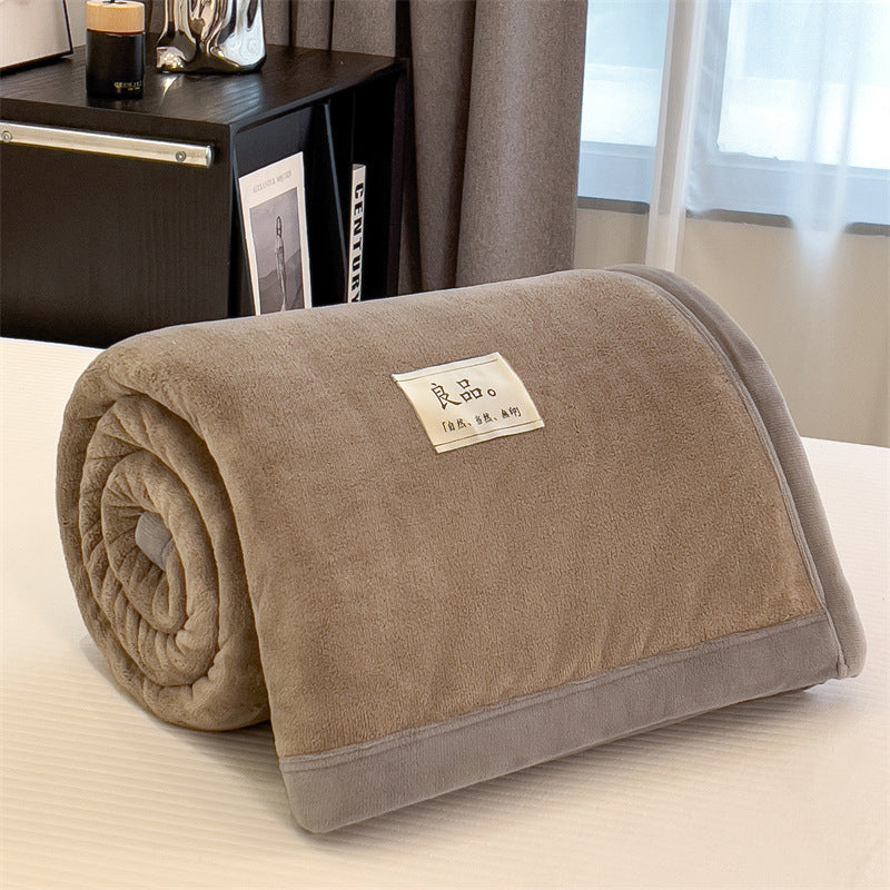 Thick Warm Single Coral Fleece Blanket Office Nap