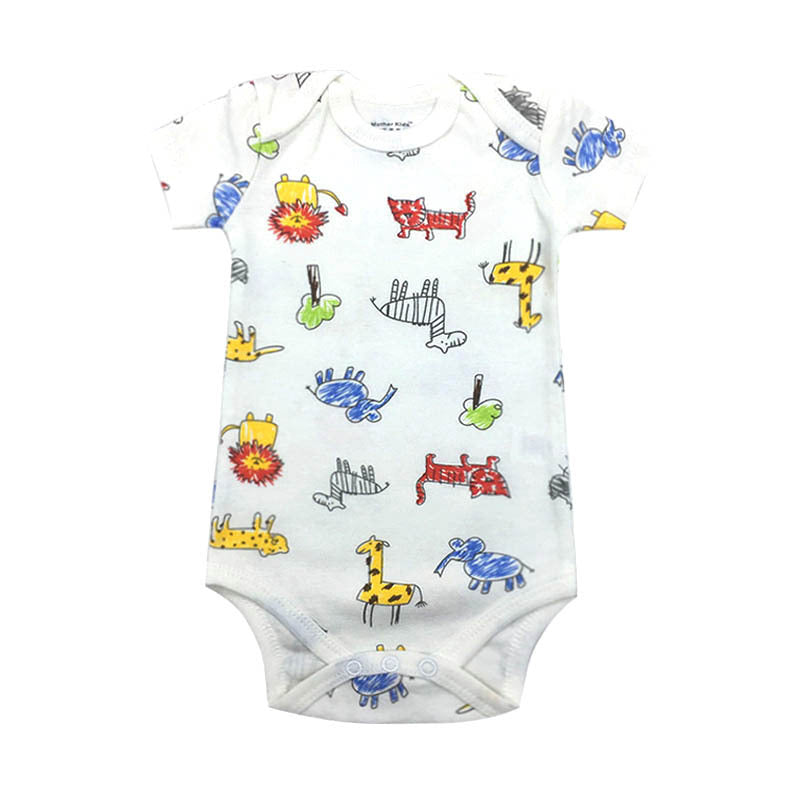 New Cotton Baby Short-sleeved One-piece Home Service