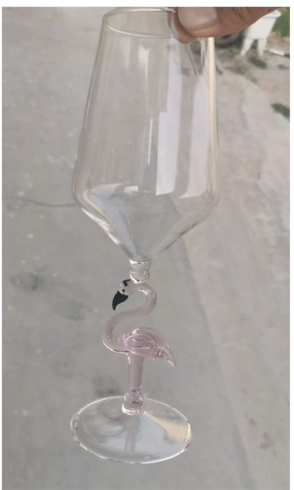 Red Wine Glasses with Shark Inside Goblet Glass Lead-Free Clear Glass for Home Bar Party HFing