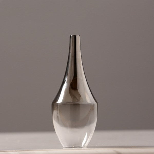 Creative Silver-plated Small Glass Vase Decoration