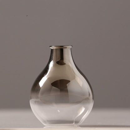 Creative Silver-plated Small Glass Vase Decoration