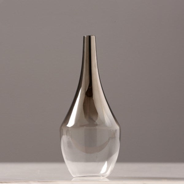 Creative Silver-plated Small Glass Vase Decoration
