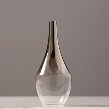 Creative Silver-plated Small Glass Vase Decoration