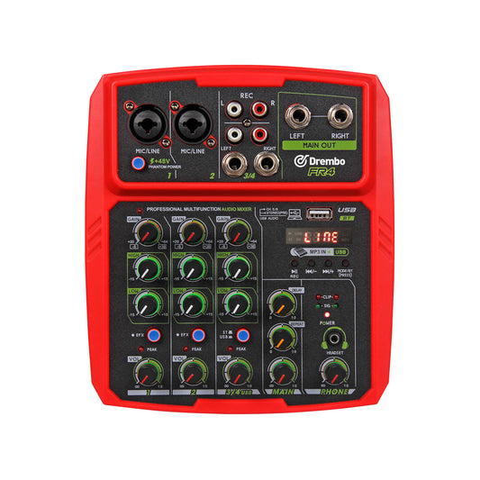 Live Recording Home Stage USB Mini Mixer FR4 6 Bluetooth Reverberation Recording Mixer