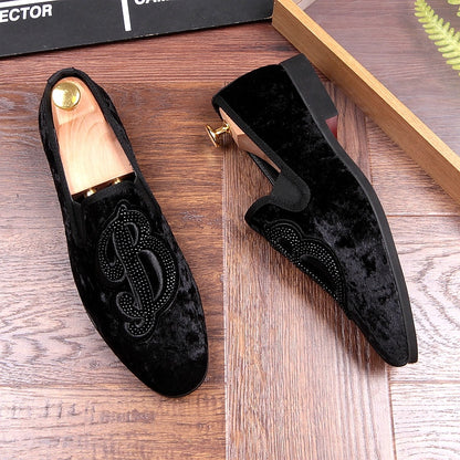 Personalized Leather Shoes Men's Korean Version Of Peas Shoes With A Kick