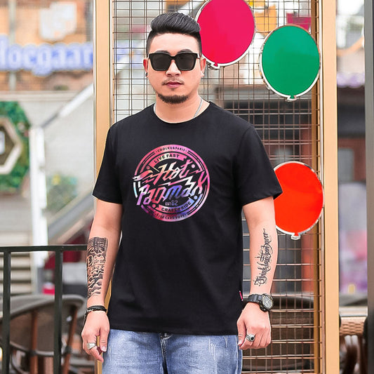 Tide Brand Color Print Plus Size T-shirt