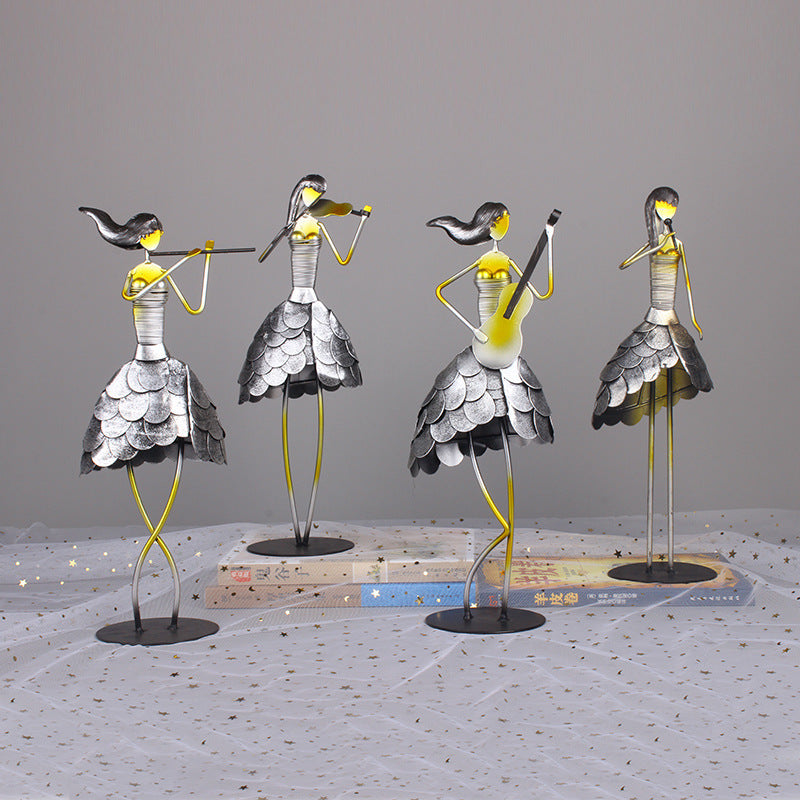 Retro Simple Music Band Character Craft Ornaments