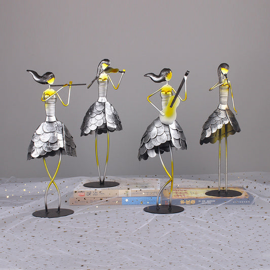 Retro Simple Music Band Character Craft Ornaments