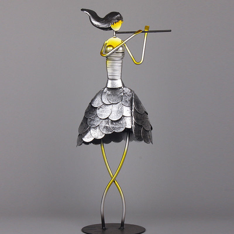 Retro Simple Music Band Character Craft Ornaments