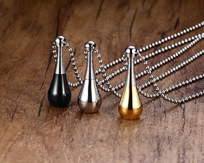 Necklace Pendant Titanium Steel Personalized Perfume Bottle Pendant