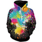 3D Plus Size Men's Fall Winter Hooded Sweater
