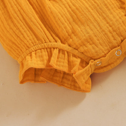 Flying Sleeve Baby Children's Triangle Romper Jumpsuit