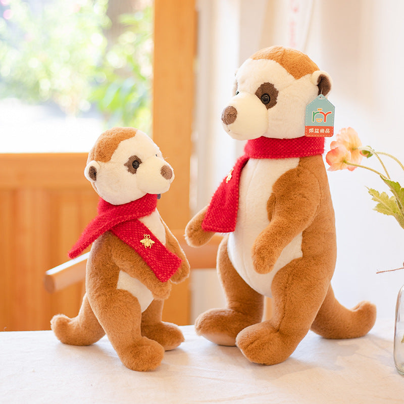 Cute Plush Toy Mongoose Simulation Animal Parent-Child Doll