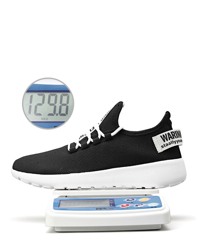 CrLightweight Single Shoes Flying Woven Breathable Running Shoes