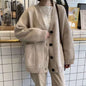 Women's Loose Plus Size Pocket Knitted Sweater Coat