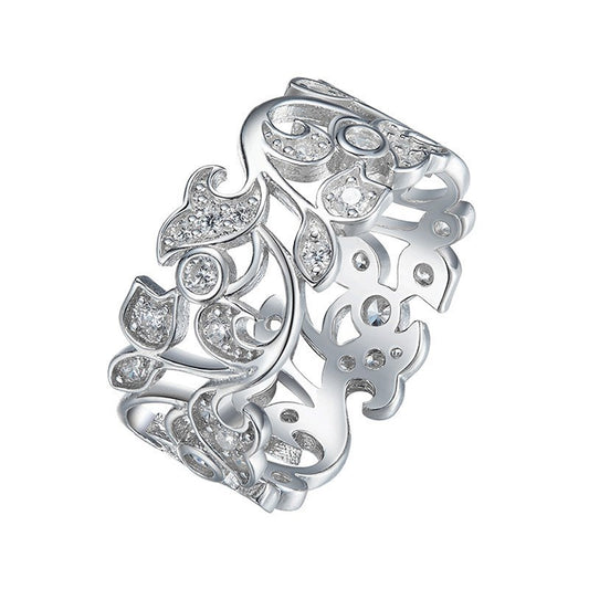 Korean Style Personalized Tail Ring Fashion Inlaid Zircon Ring