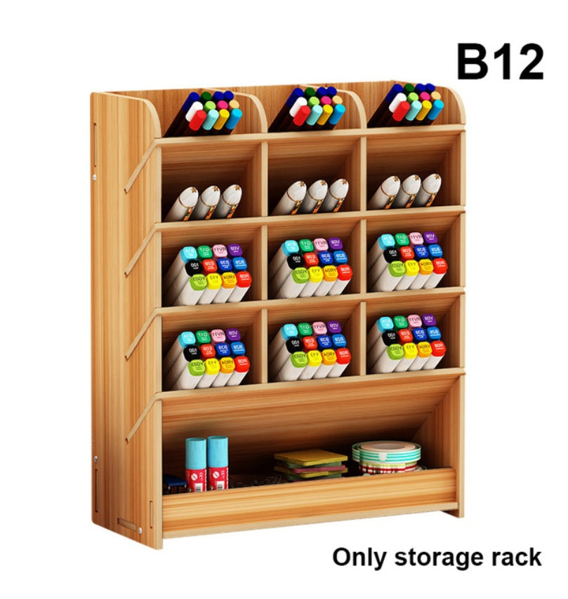 Simple Bookshelf Shelf Table Multi-layer Storage Rack